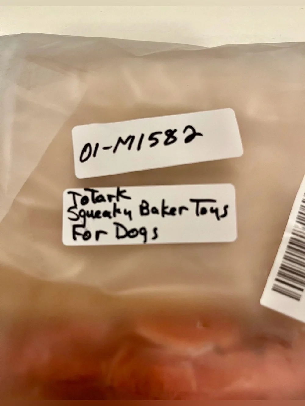 TOTARK• Squeaky Bakery Hide and Seek Dog Toys for Boredom Foraging Training BRAN